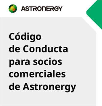 Código de Conducta para socios comerciales de Astronergy